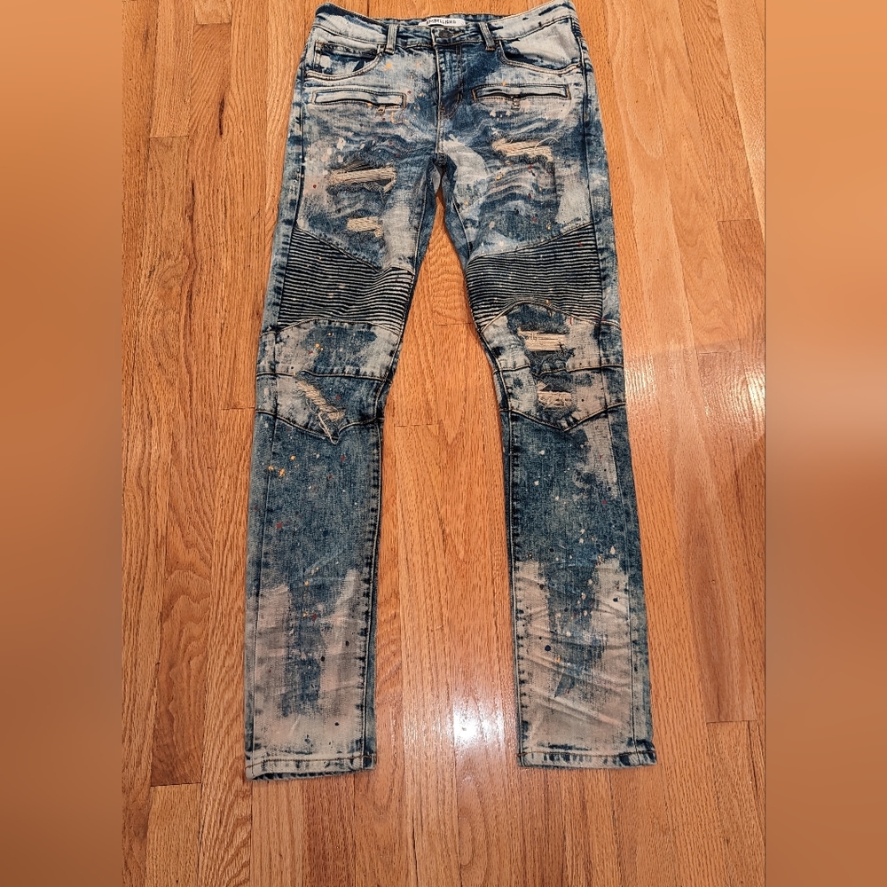 Embellish NYC Heavily Distressed Men Jeans